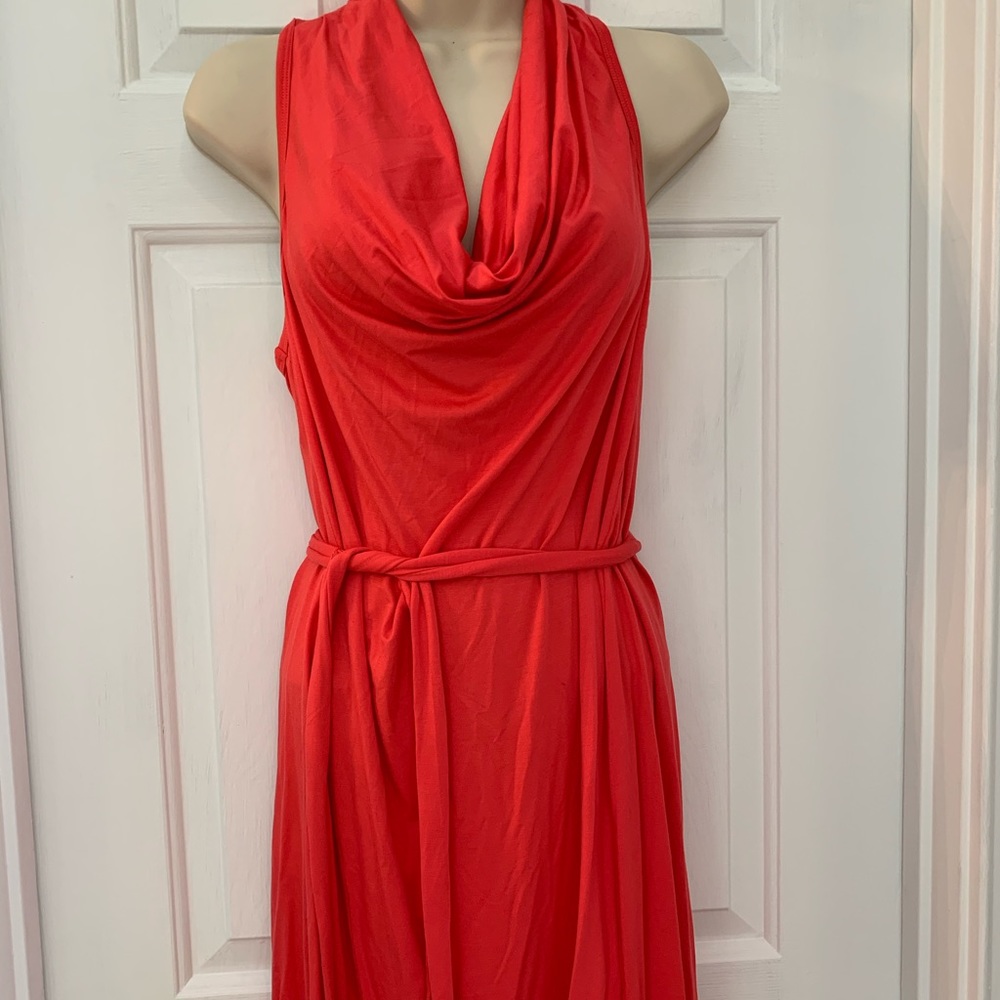 Trina Turk red knit dress size small